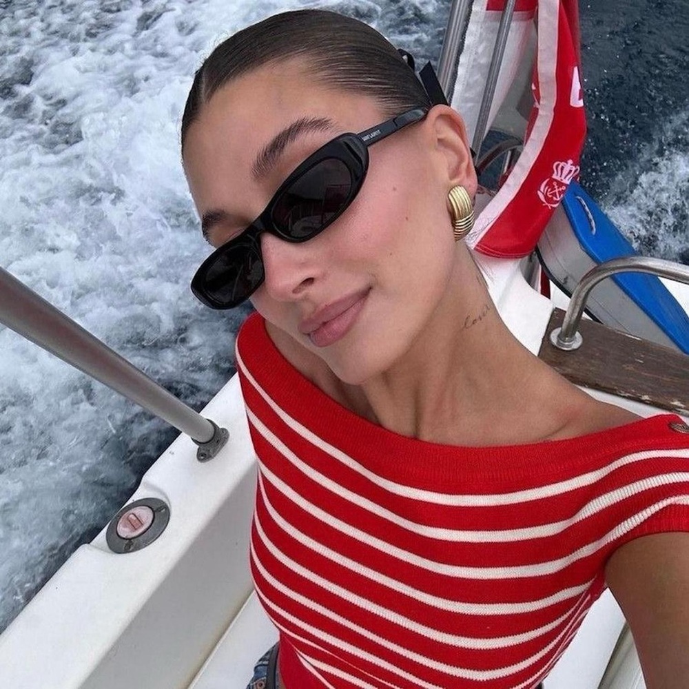 Saint Laurent Black Sunglasses Modern Angular Design